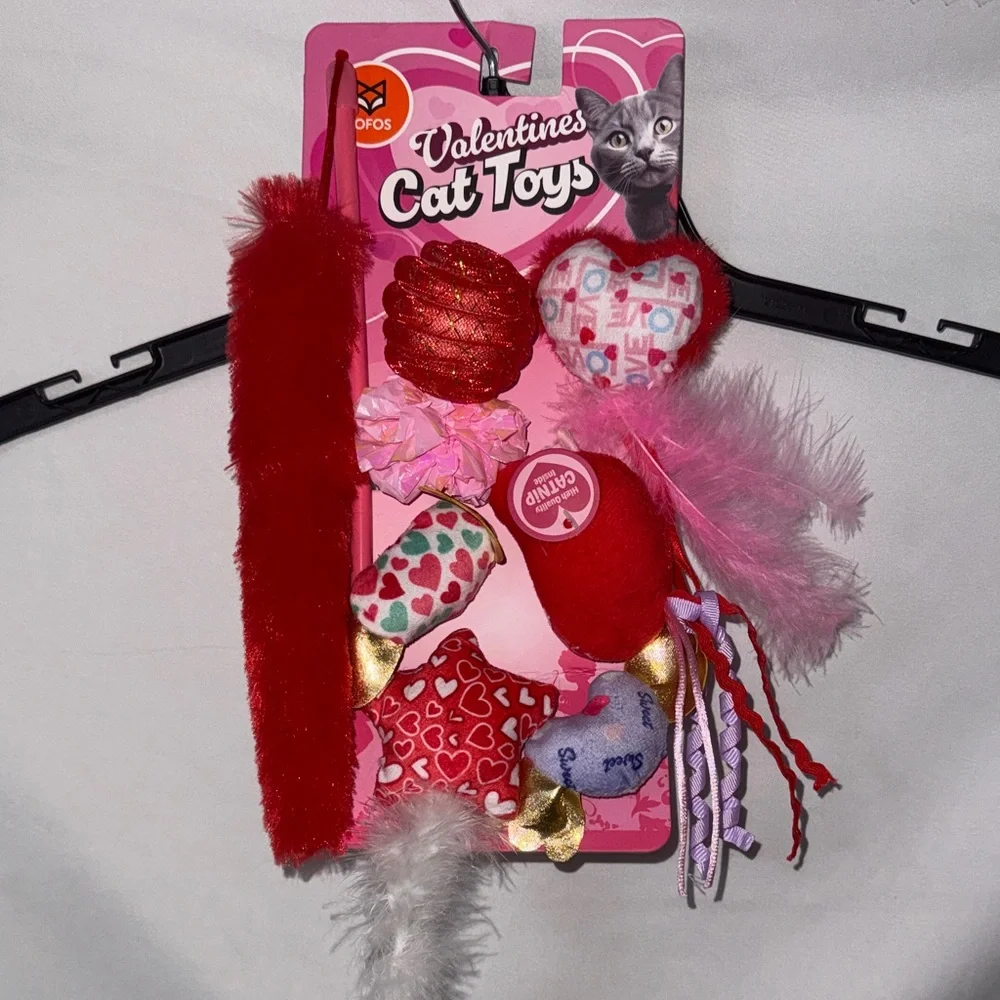 FOFOS Valentine's Day Cat Toy Set